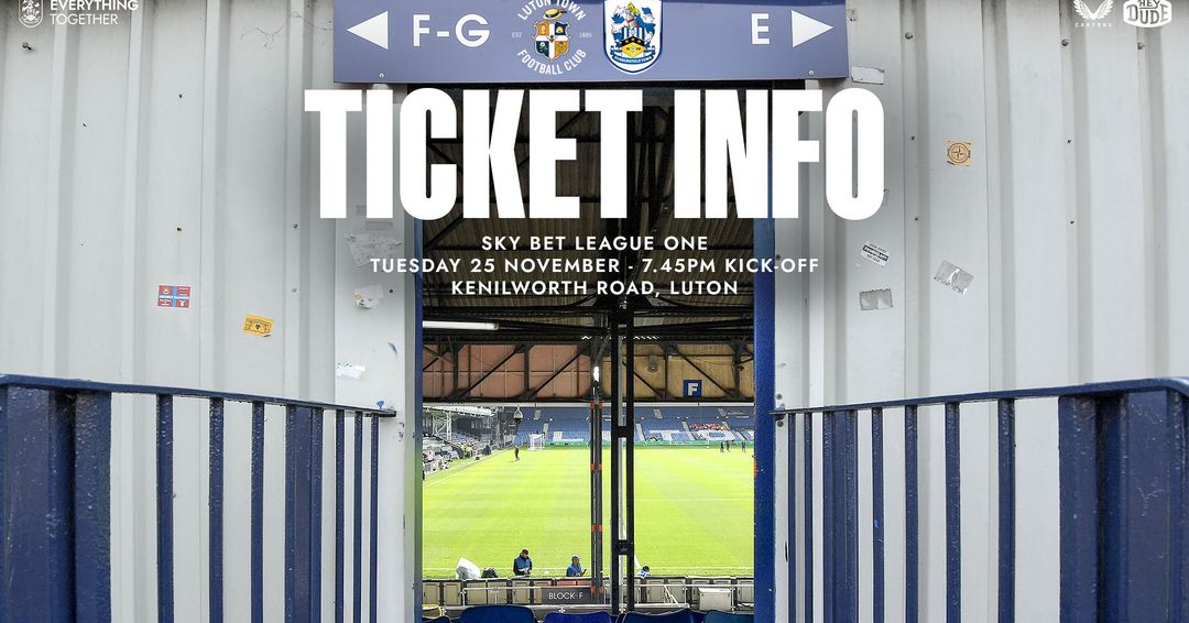TICKETINFORMATIONEN: LUTON TOWN (A) SPIELVERLEGUNG
