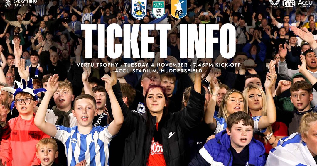 TICKETINFORMATIONEN: MANSFIELD TOWN (H) VERTU TROPHY